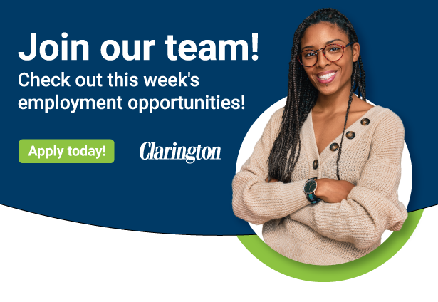 Join our Team! Check out this week's employment opportunities! Apply today!