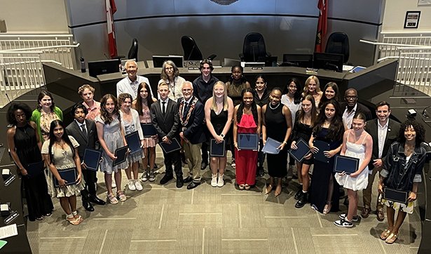 Mayor Adrian Foster presented Clarington’s 23rd annual Awards for Academic Excellence to local students from schools across Clarington