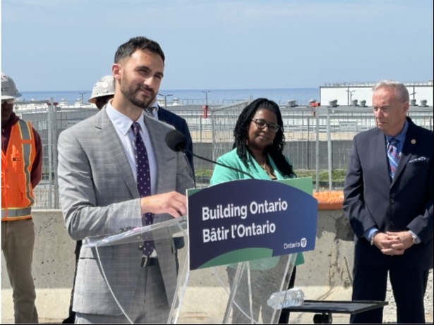 Ontario's Minister of Energy and Electrification Stephen Lecce was in Clarington to announce the completion of the first phase of site preparation for Ontario’s first Small Modular Reactor  and the successful completion of trade missions to Romania and France.