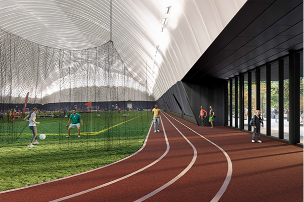  FIFA-sized multi-sport dome with indoor walking track