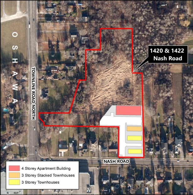 1420 and 1422 Nash Road site plan map