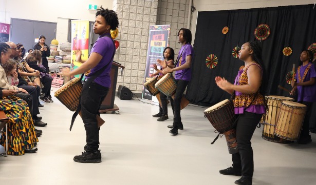 Celebrating the arts with Ngoma Dance and Drum Ensemble.