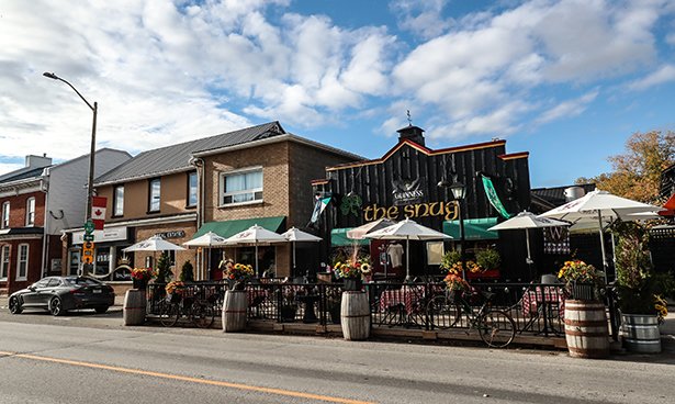 Seasonal patio located on King Avenue in Newcastle