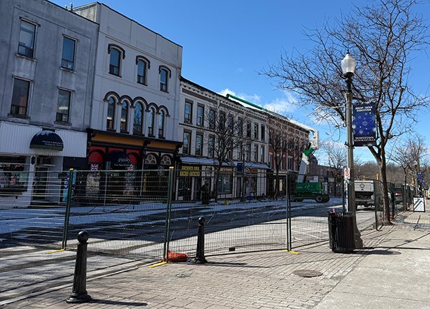 Fencing in downtown Bowmanville